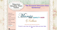 Desktop Screenshot of marciasqualityhairsalon.com